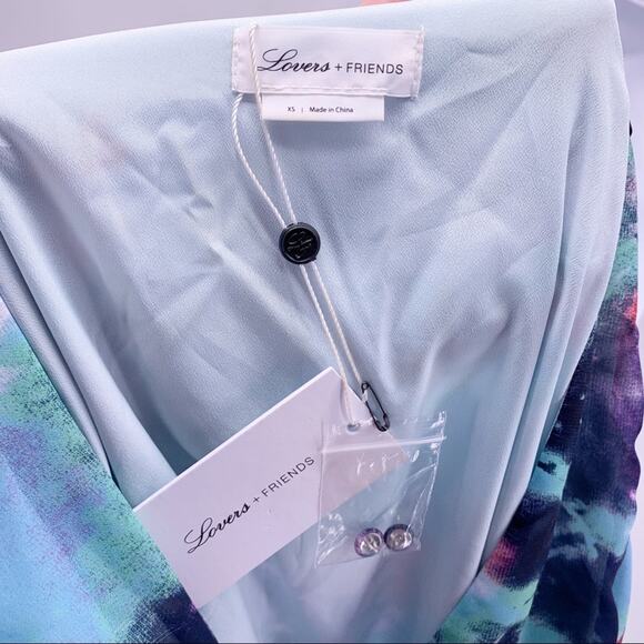 NEW Lovers + Friends Long Sleeve Ruffle Maxi Dress - Picture 8 of 9